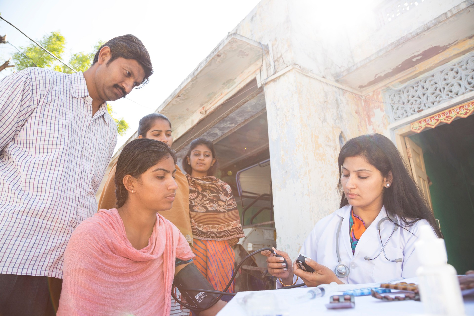 doctor doing social service in village